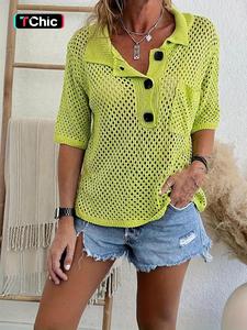 Women's Plain Hollow Out Sweater, Casual Jumper for Summer, Fashion Women's Knitwear for Daily Wear