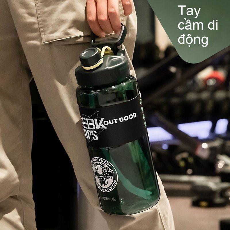 Bình Nước Dung Tích Cực Lớn, Dày Dặn, Dành Cho Nam Giới, Thích Hợp Cho Các Môn Thể Thao Ngoài Trời Và Thể Dục, Bình Nước Có Ống Hút Và Cân, Cốc Nhựa Dùng Trong Công Trường Xây Dựng 7