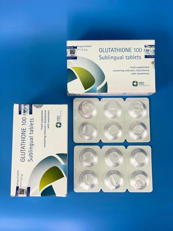 Viên Ngậm Glutathione 100mg - Hỗ Trợ Chăm Sóc Da Trắng Khỏe - Hộp 5 Vỉ 30 Viên Nhập Nhẩu Italy - PANCY 1