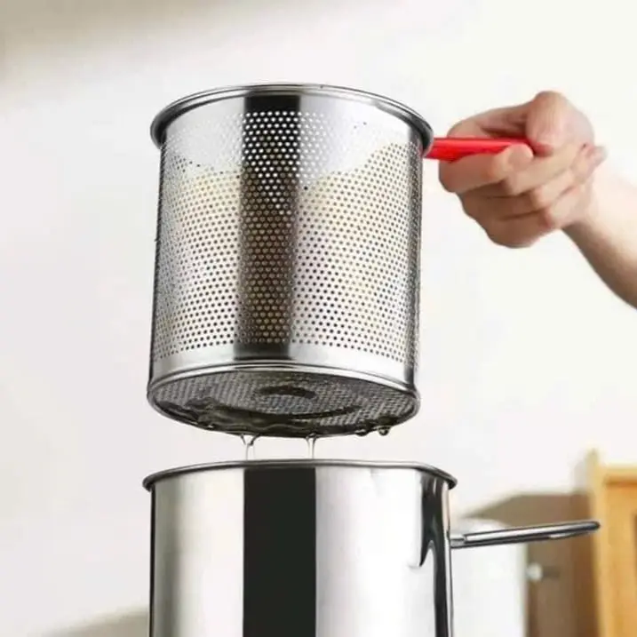 Nồi Chiên INOX kèm rỗ , Nồi Chiên Ngập Dầu