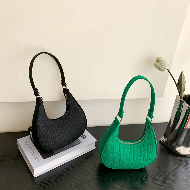 Túi xách tay cho phụ nữ, túi thời trang mùa thu đông, túi đeo vai thời trang mới, Cầm Tay Bolso Mujer, túi xách, làm bằng nỉ, dành cho phụ nữ