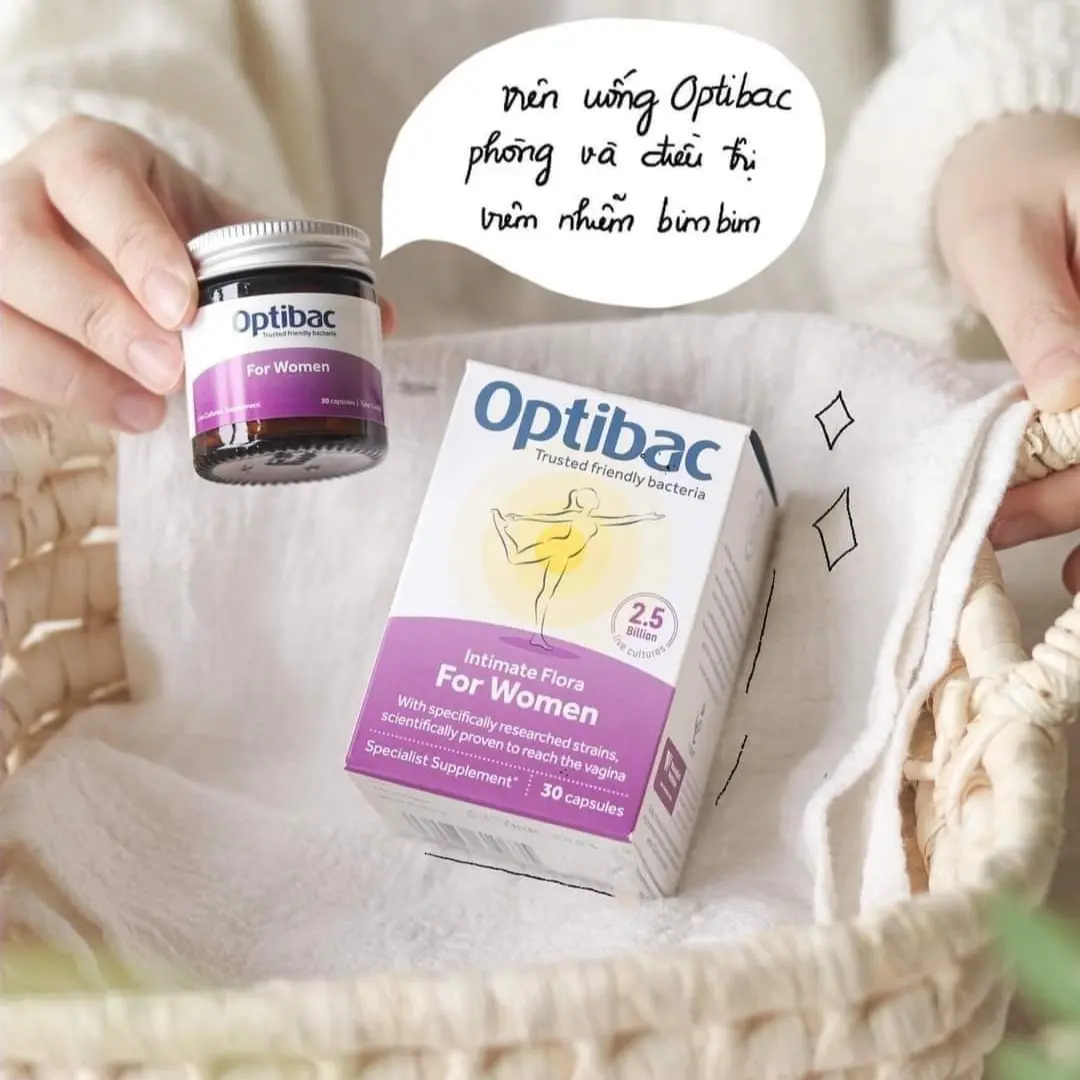 Men Vi Sinh Optibac Tím Probiotics For Women , Uk Anh Quốc cho mẹ bầu và phụ nữ (lọ 30 viên)