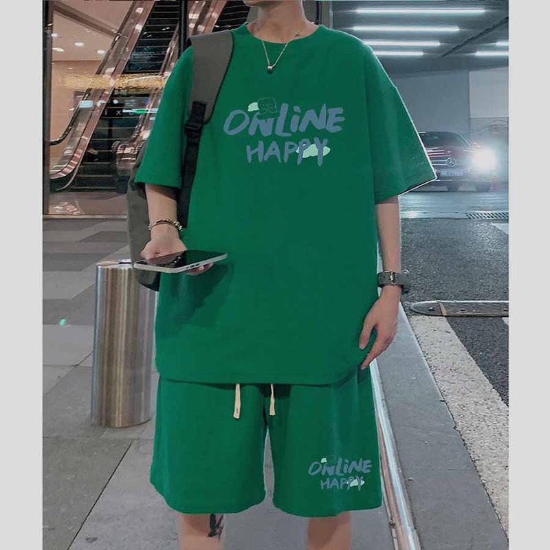 Bộ Quần Áo Thể Thao Thun Nam Thời Trang họa tiết online cọc Tay M00 Menswear2025 7