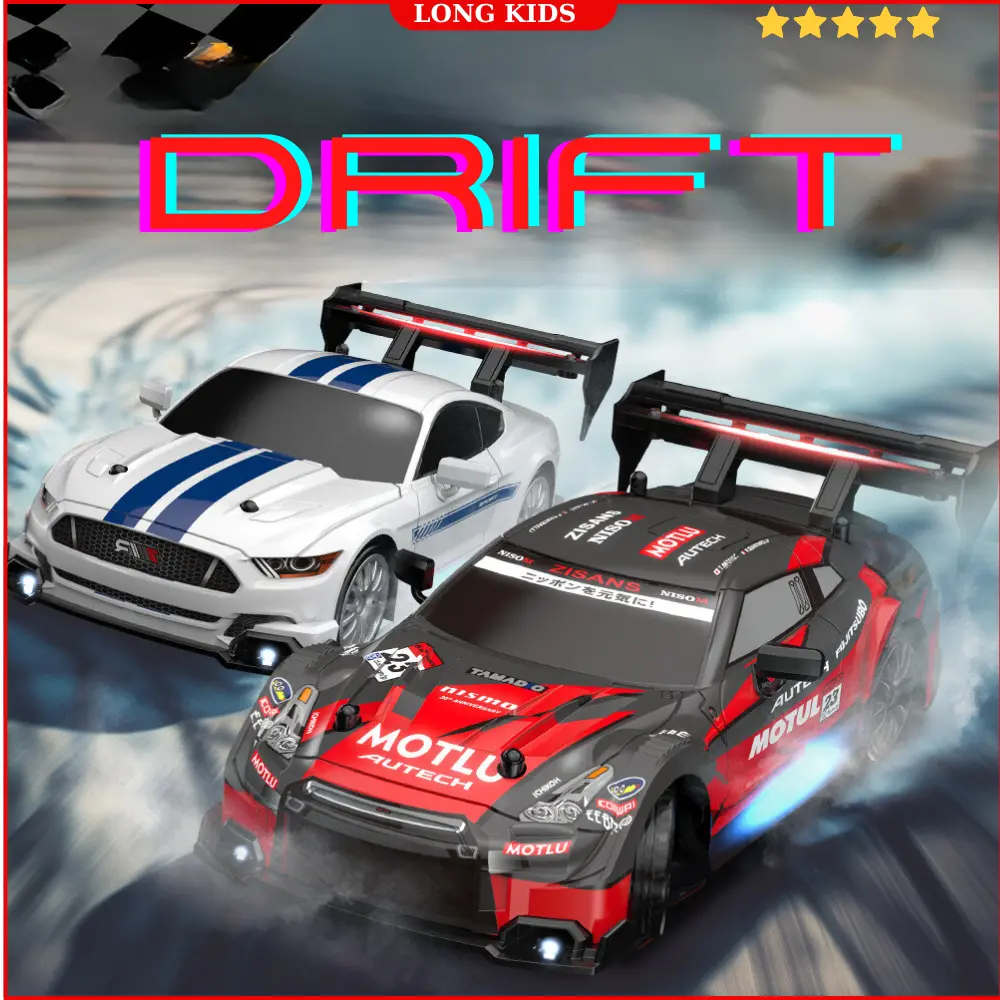 Xe Điều Khiển Từ Xa Drift Tốc Độ Cao Tỉ Lệ 1:24 Tặng Kèm Full Phụ Kiện