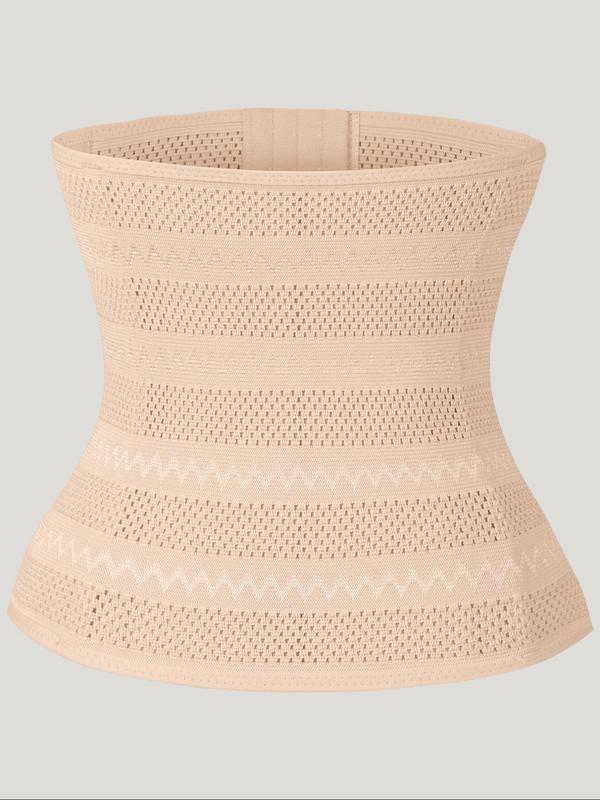 Women's Solid Color Waist Trainer, Summer Wear 2024, Comfort Tummy Control Adjustable Hooks Waist Cincher for Women, Belly Slimmer Shaper for Daily Wear, Summer Wear, Waist Trainer, Shapewear Tummy Control 5