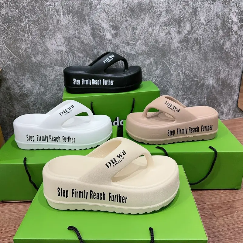 [ 1 ] Dép kẹp nhẹ nâng đế  cao 7cm êm chân và bền ạ DéP Nữ  Shoes - Hỗ Trợ Đổi Size ! 0