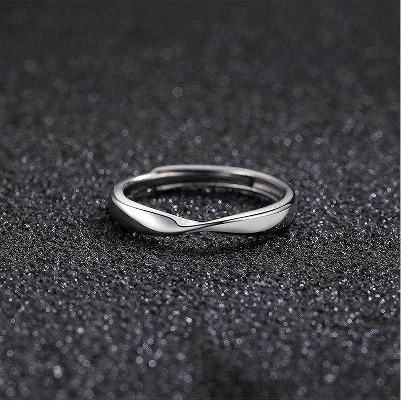 Product Introduction of Nhẫn bạc Sterling dành cho nam giới, Nhẫn Đơn, Nhẫn nam Hợp Xu hướng Nhẫn bạc Cá tính, Nhẫn bạc sinh viên cao cấp, Không phai màu, 926 15