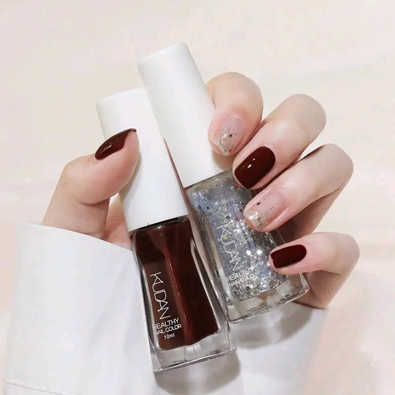 KUDAN Kutek halal Peel Off Bisa Kupas Nail Polis muslimah