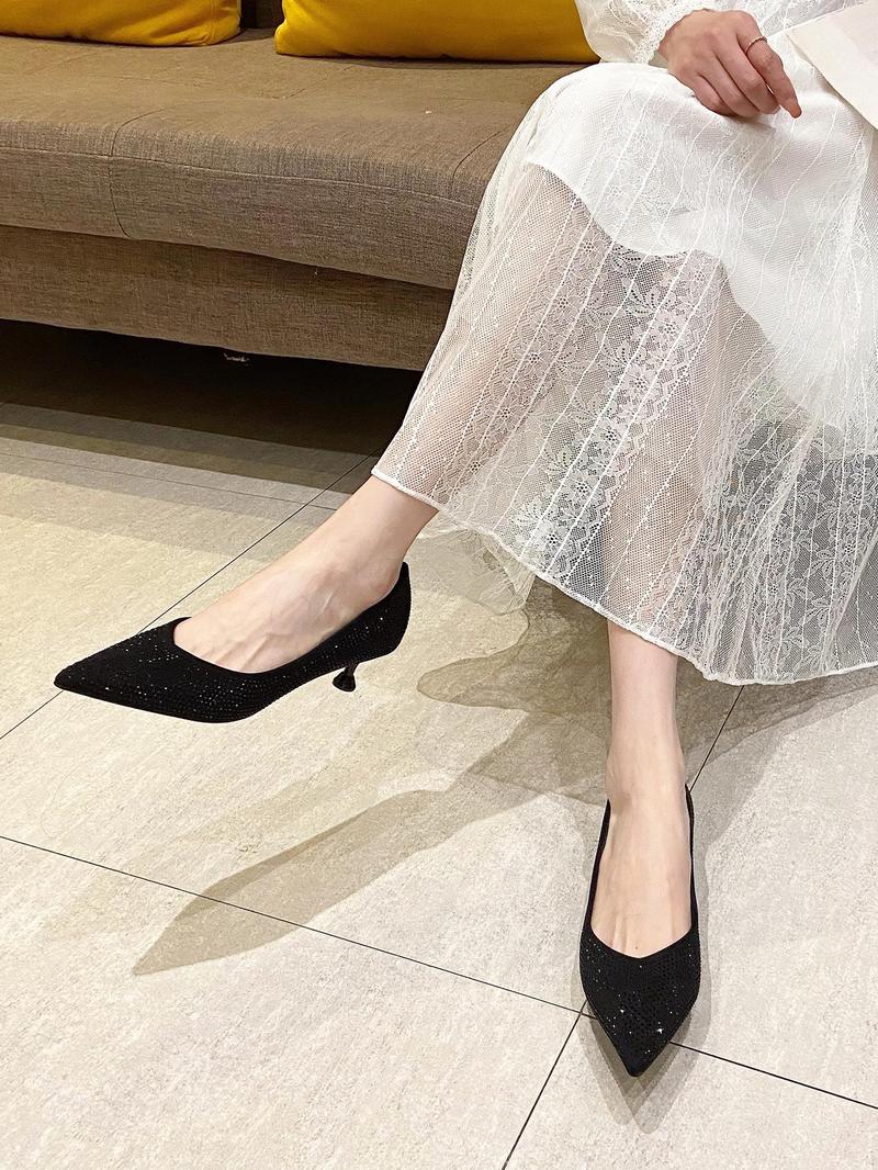 Product Introduction of Women's Pointed Toe Heels, Elegant Fashionable High Heels for Party, Daily Clothing Decor for Women & Girls, Footwear 6
