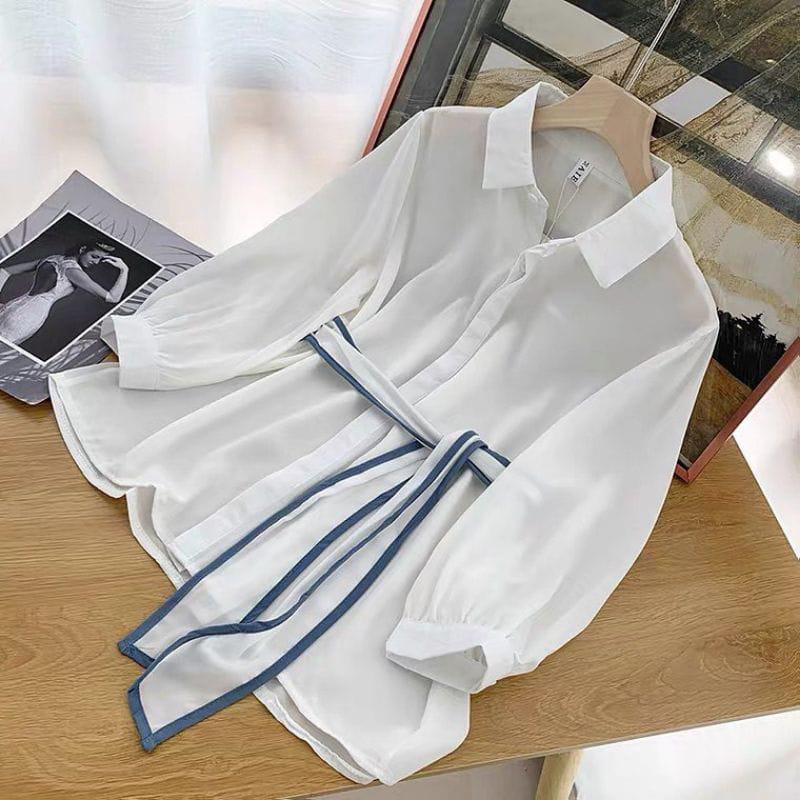 Product Introduction of Royalina Blouse - Blouse Jumbo - Size S M L XL XXL 3XL 5L - Atasan Wanita - Kekinian Polos Crepe Baju Panjang Top Casual Oversize Cewek 2