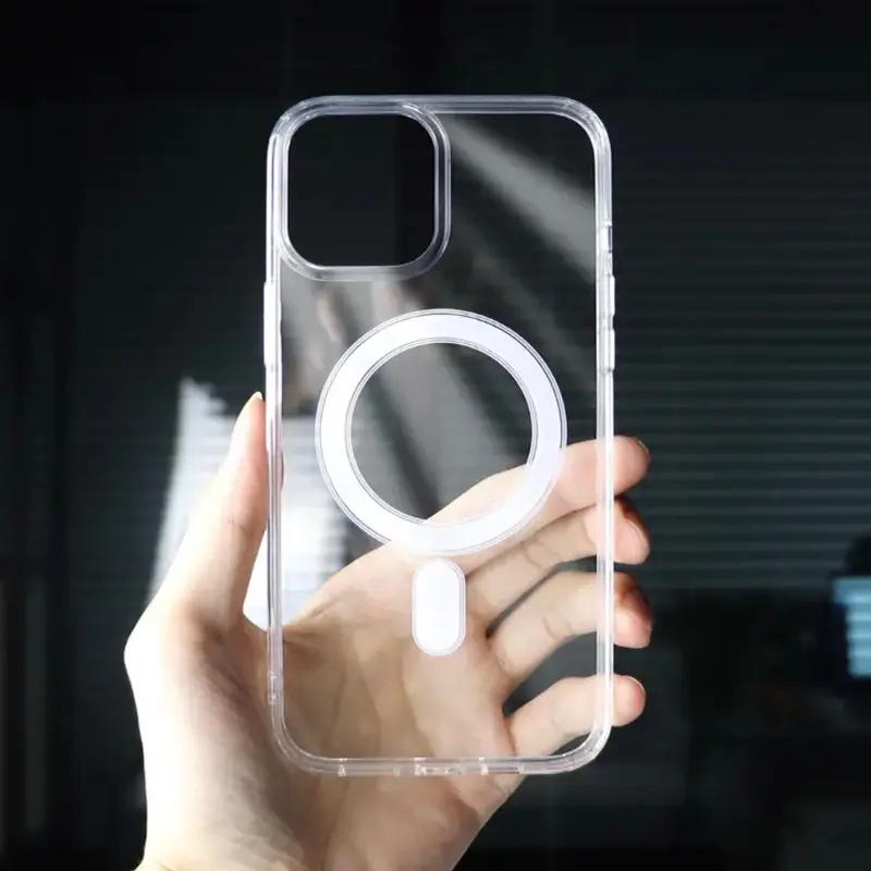 MAGSAF3 CASE - Fullcover Anticrack on every side Clear- For XR XSMAX 11/11PRO/11PROMAX/12MINI/12/12PRO/12PROMAX/13 MINI/13/13PRO/13PROMAX/14/14PLUS/14 PRO/14 PROMAX/15/15PLUS/15 PRO/15 PROMAX 0