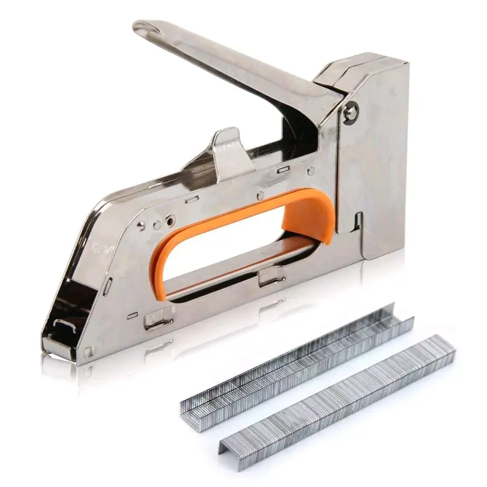 Máy bắn ghim gỗ kèm hộp 2400 ghim Kim loại