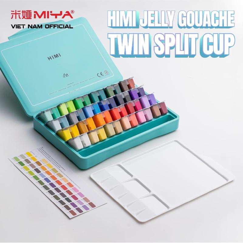   DA ĐEN  Màu Gouache Himi Twin Plit Cup Phiên Bản Mới 