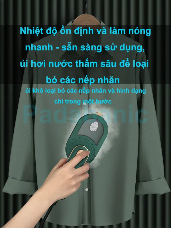 Bàn Ủi Hơi Nước Mini Cầm Tay, Bàn là Hơi Nước Du Lịch Công Suất 33W Nhỏ Gọn Tiện Dụng, Dễ Dàng Gấp Gọn 8