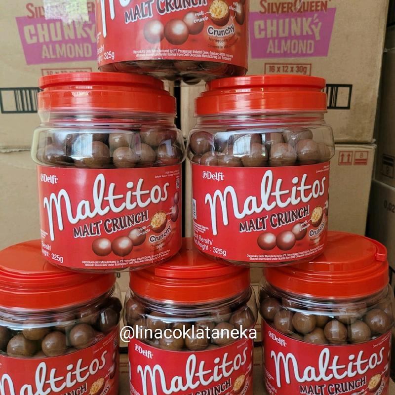 delfi maltitos malt crunch kemasan toples get 1 free 3