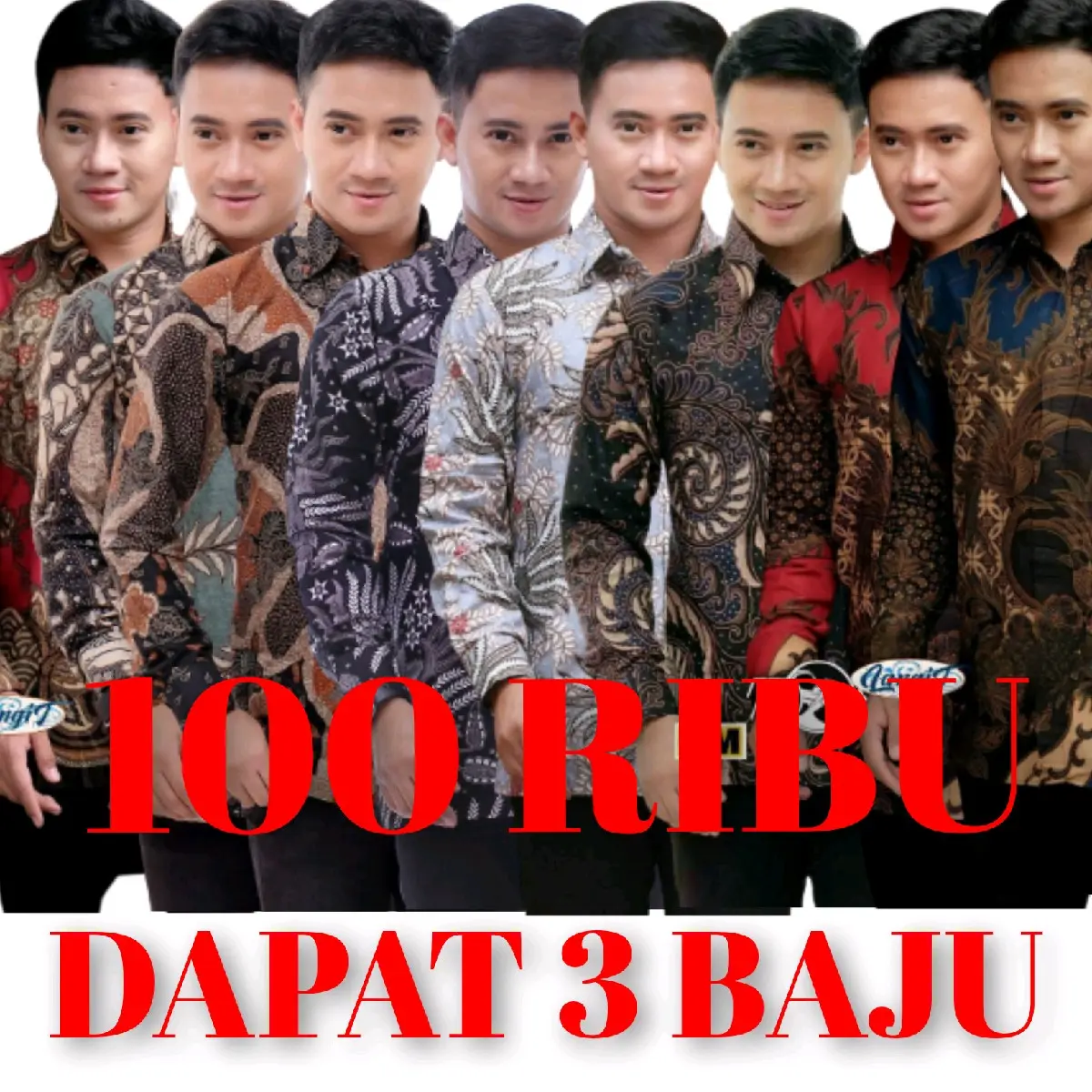 Batik pria Panjang 100k 3baju baju kain kemeja panjang Seragam Tebal