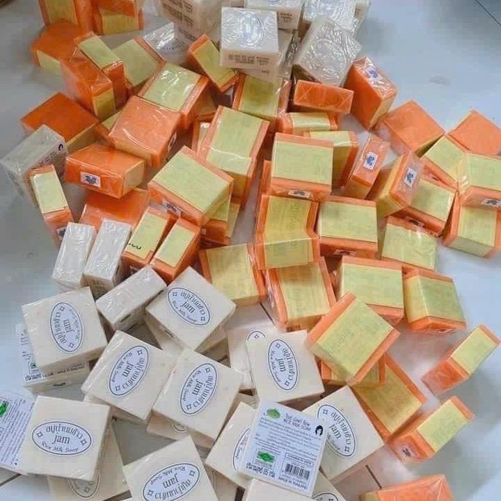 Xà bông trắng da gạo - Xà bông mụn cam nghệ Thái Lan