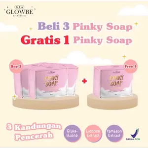 Glowbe Soap Beli 3 Gratis 1 Pinky soap Original BPOM