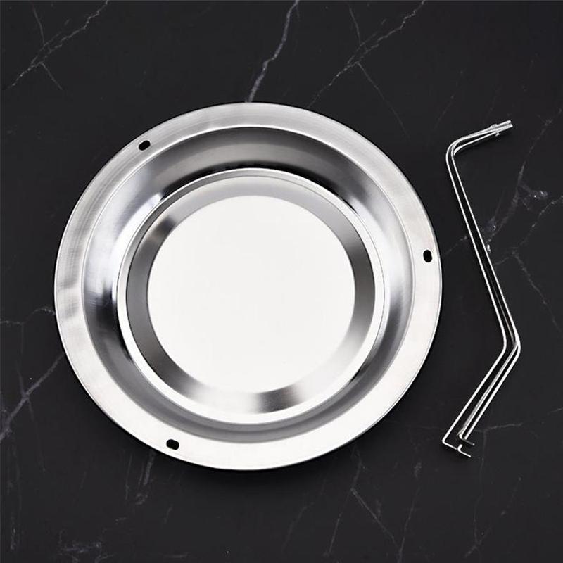 Portable Stainless Steel Grilled Chicken Plate, Removable Creative Turkey Rack, Multifunctional Outdoor Camping BBQ Grill Dish, BBQ Accessories 7