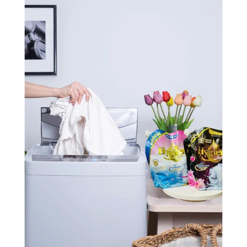 (Trợ giá) Combo 2 Túi Nước Giặt Hygiene Sacom Việt Nam 1.8L - Công nghệ Thái Lan - Hương Nước Hoa Dịu Nhẹ - An Toàn Cho Da - Lưu Hương 48 Tiếng - Làm Sạch 8