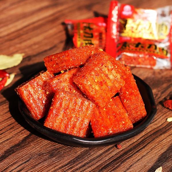 Product Introduction of Spicy And Sweet Strip Soy-Meat Snack Spicy Dried Bean Curd Independent Packaging Spicy Flavor Snack 1