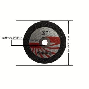 5/6/7 Piezas de hoja de sierra de mini aleación, discos de 3 pulgadas/75 mm de corindón unido, grano medio, material de aleación de aluminio, no requiere ensamblaje, corte duradero y preciso, adecuado para máquinas neumáticas, corte de metal