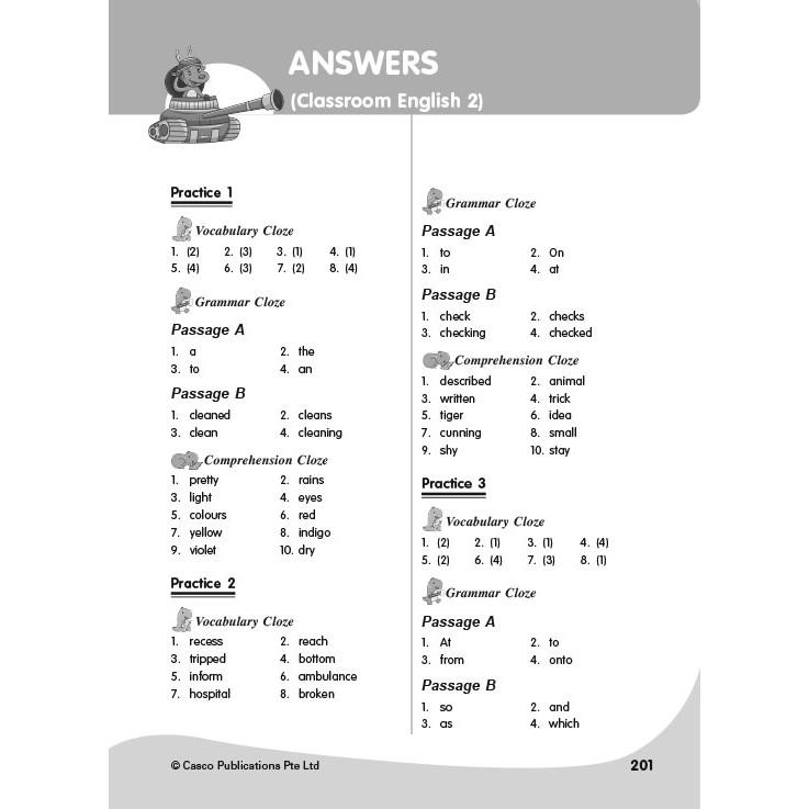 Product Introduction of Casual Classroom English Vocab/Grammar/ Comprehension Cloze 2 20
