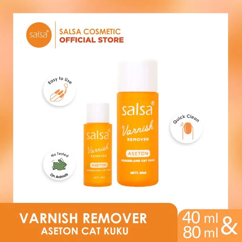 [SALSA Varnish Remover Aseton Nail Polish 40ml 80ml 100ml]