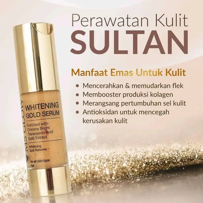 Serum Whitening Gold Ms glow - Ms Glow Serum Whitening Gold 15ml Mencerahkan 2