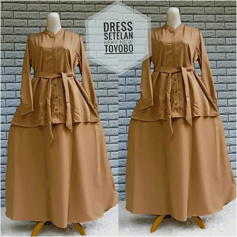 SETELAN PEMDA TUNIK & ROK // SEREGAM PEMDA PDH WANITA // SET WANITA TOYOBO Baju Muslim 1