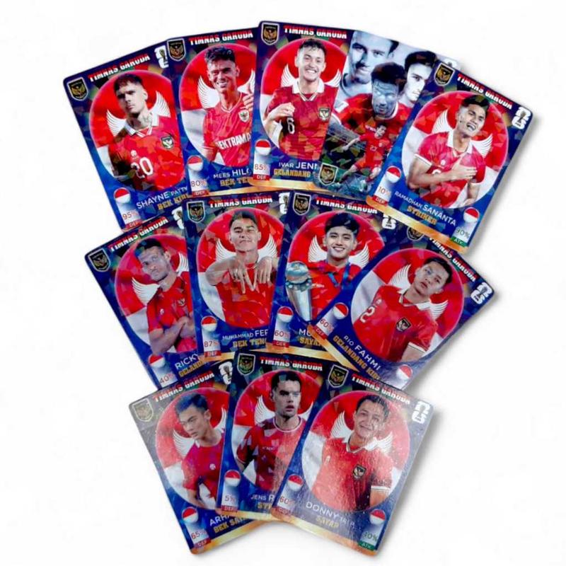 FOTO KOLEKSI PEMAIN TIMNAS INDONESIA / FOTO CARD TIMNAS INDONESIA HOLOGRAM / FOTOCARD HOLOGRAM 1