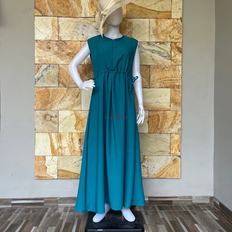 Inner dress Kutung gamis tanpa lengan kerut tali by riZAru 4