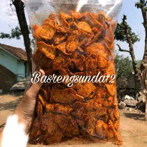 Basreng Bulat Pedas Daun Jeruk 500g - Beli Lokal Cemilan Instan Food
