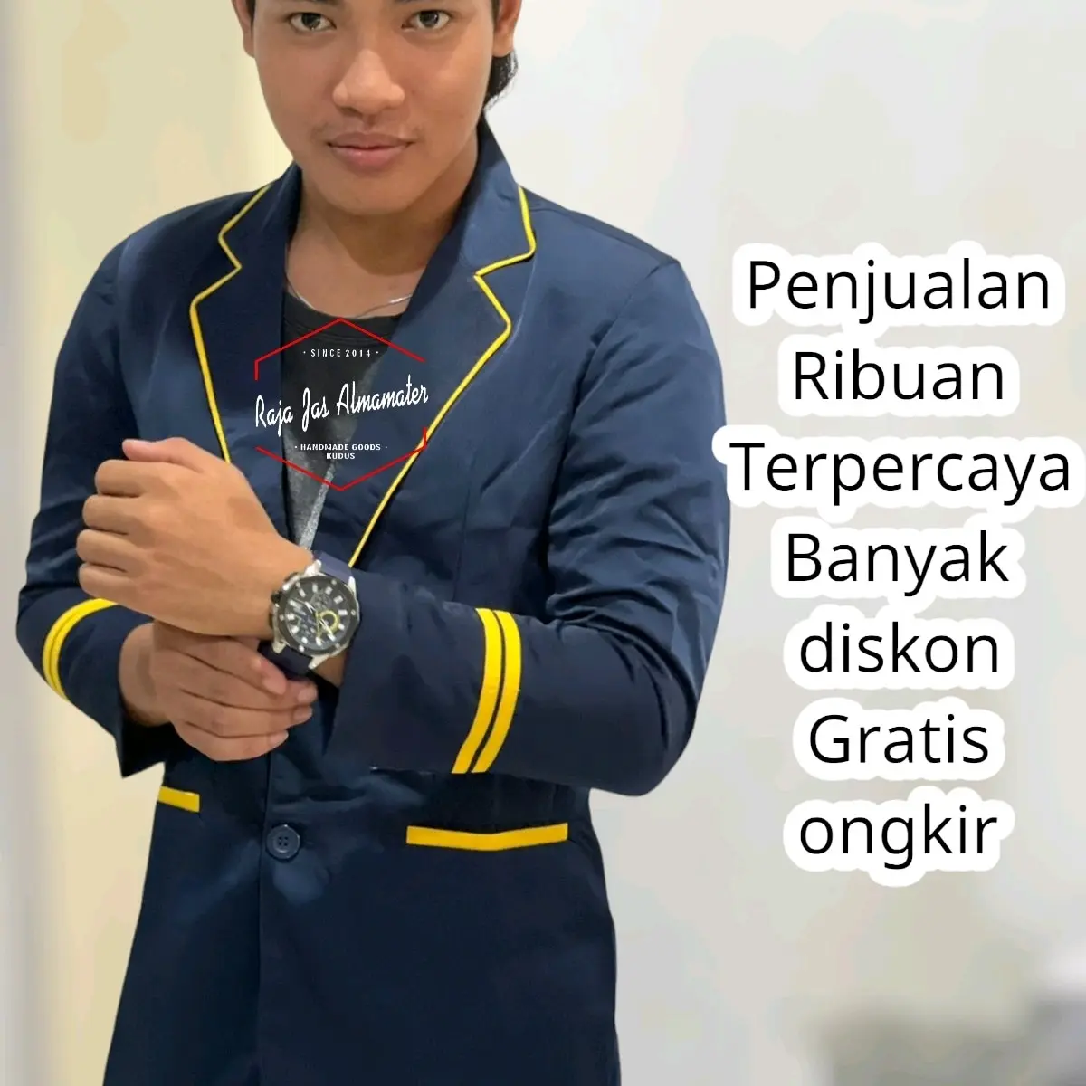 Jas Almamater Ready Stock untuk Sekolah atau Ponpes - Safety, Celana, Katun, Wearpack, Pendek, Coklat, Kerja, Pria, Baju, Hitam