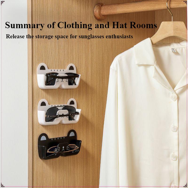 Product Introduction of Wall mounted glasses storage rack, bedside bathroom, anti pressure sunglasses, sunglasses display props, myopia glasses frame display rack 2