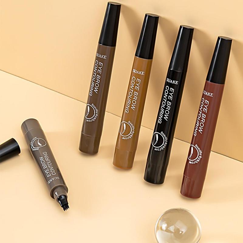 Product Introduction of Four-headed Bifurcated Four-headed Eyebrow Pencil Net Red Liquid Eyebrow Pencil Genuine Waterproof Non-smudged Wild Eyebrow Pencil Female Natural 28