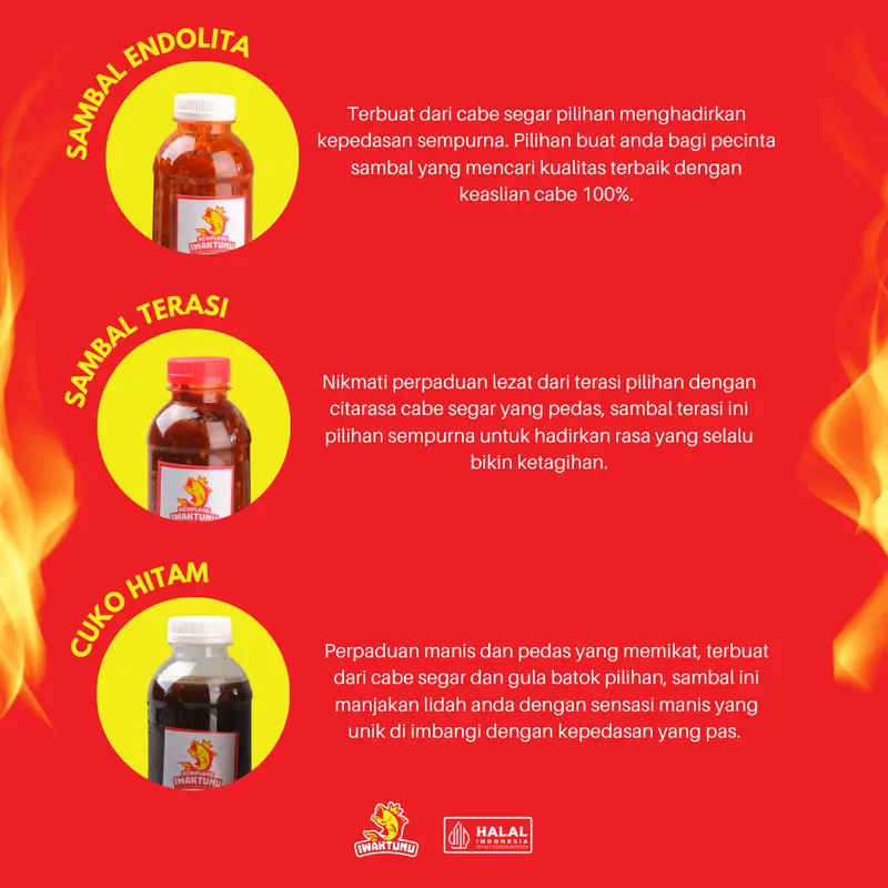 Iwaktunu Sambel Cocolan Kemplang Manis Pedas Sambal Asin Saus Saos 1