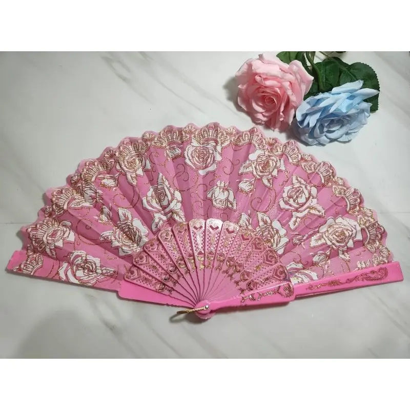 KIPAS TANGAN LIPAT/KIPAS NARI/KIPAS JEPANG/KIPAS CANTIK GLITER 7