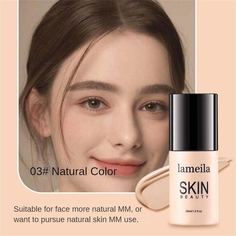 Product Introduction of Lameila - asas cecair, pelembap, matte, halus, untuk mencipta solekan semula jadi, kosmetik kecantikan muka, mencerahkan, kalis air, tahan lama, tidak mudah kusam, 30ML 15