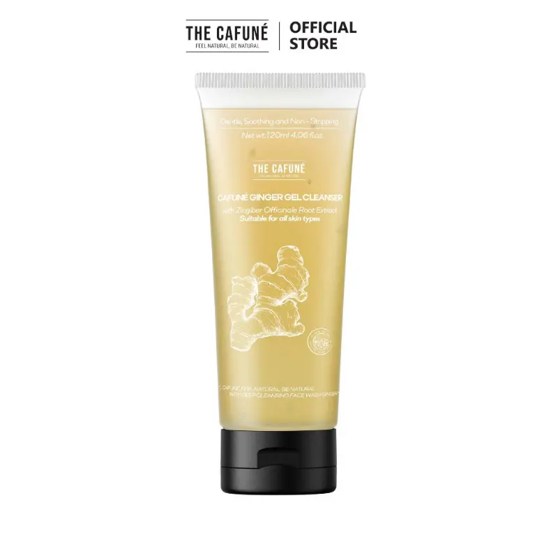 Sữa Rửa Mặt Cafuné Chiết Xuất Gừng Và Niacinamide Thích Hợp Cho Da Thường, Da Mụn, Giảm Dầu Nhờn, Sạch Thoáng 120ml