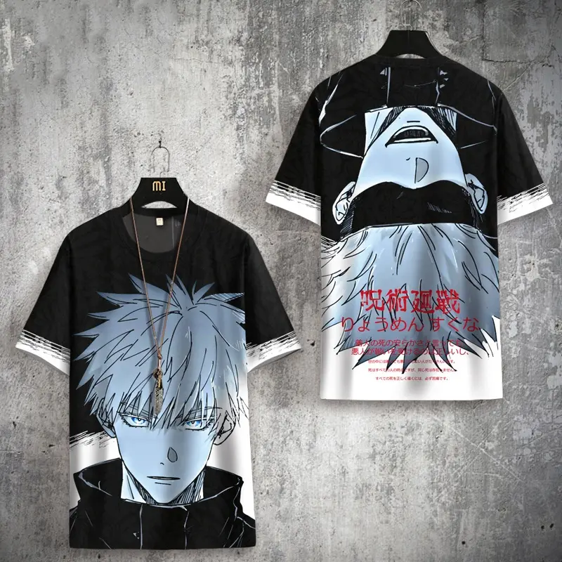 Áo Phông Anime, Thiết Kế Manga Jujutsu Kaisen Mới, Áo Ngắn Tay, Unisex, Cosplay Gojo Satoru Yuji, Áo Sơ Mi 3D Thời Trang, Thường Ngày, Ngoại Cỡ, Năm 2025 1