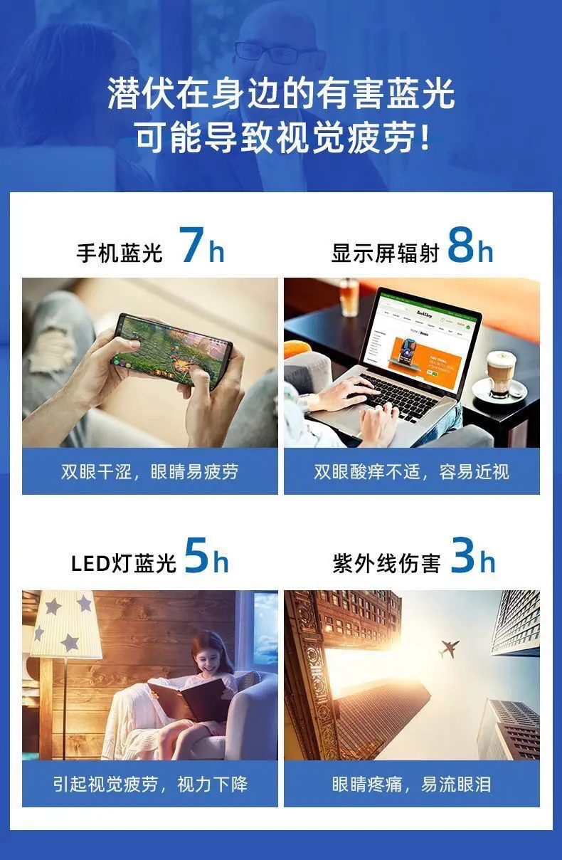 Product Introduction of Kính Cận Thị, Nam Và Nữ Ưa Nhìn, Gọng Nửa, Kính Đi Lại, Phong Cách Đơn Giản, Chống Ánh Sáng Xanh, Thích Hợp Cho Học Sinh, Thời Trang Hàn Quốc, Năm 2025 3