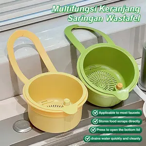 Multifungsi Keranjang Saringan Wastafel /Dapur Jaring Anti-sumbat Wastafel /Dapur Saringan Siap Pakai Filter Gantung