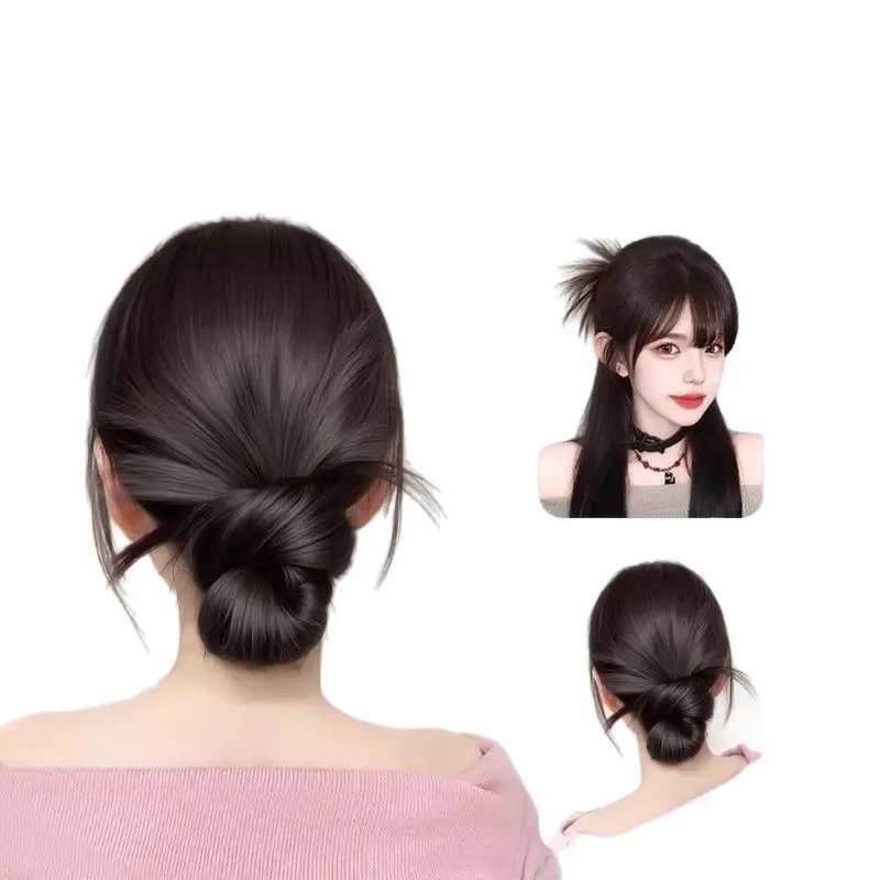 Messy Bun Hairpiece with Adjustable Claw Clips – Synthetic Feather Hair Extension for Effortless Updo, Loose Low Ponytail & Casual Chic Styles, Seamless Scrunchies for Daily/Party Hair Accessories