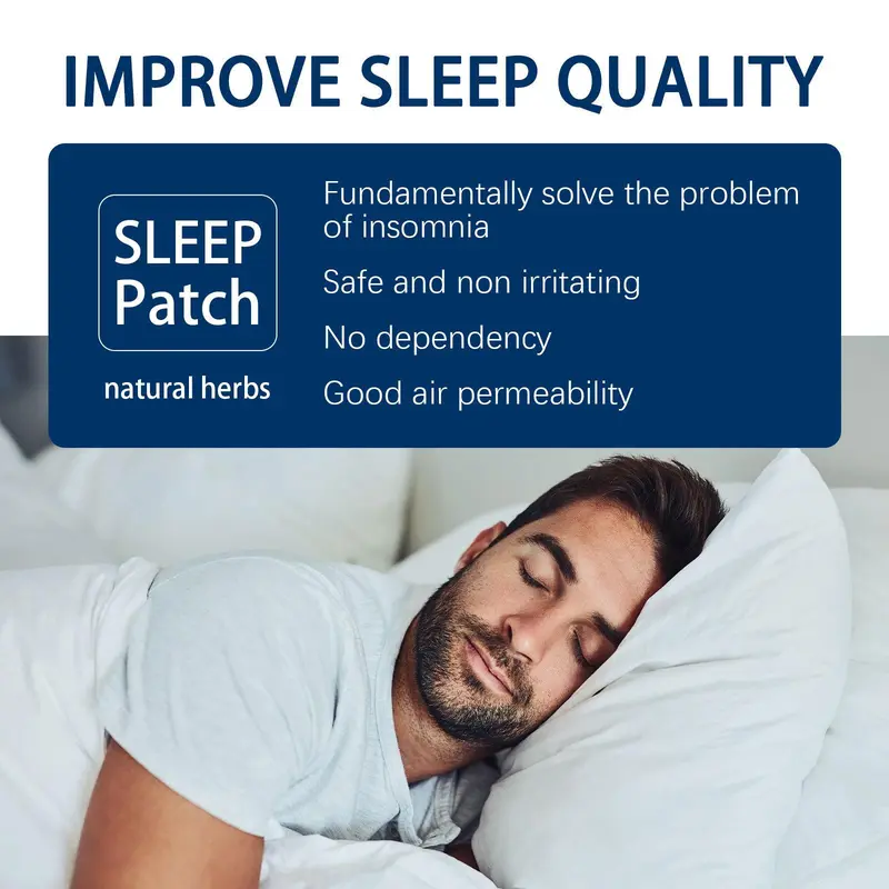 Sleep Patches, 3 Counts/set Natural Sleep Aid Patch, Stress Relief Sleeping Patches, Body Care Patches for Adults 5