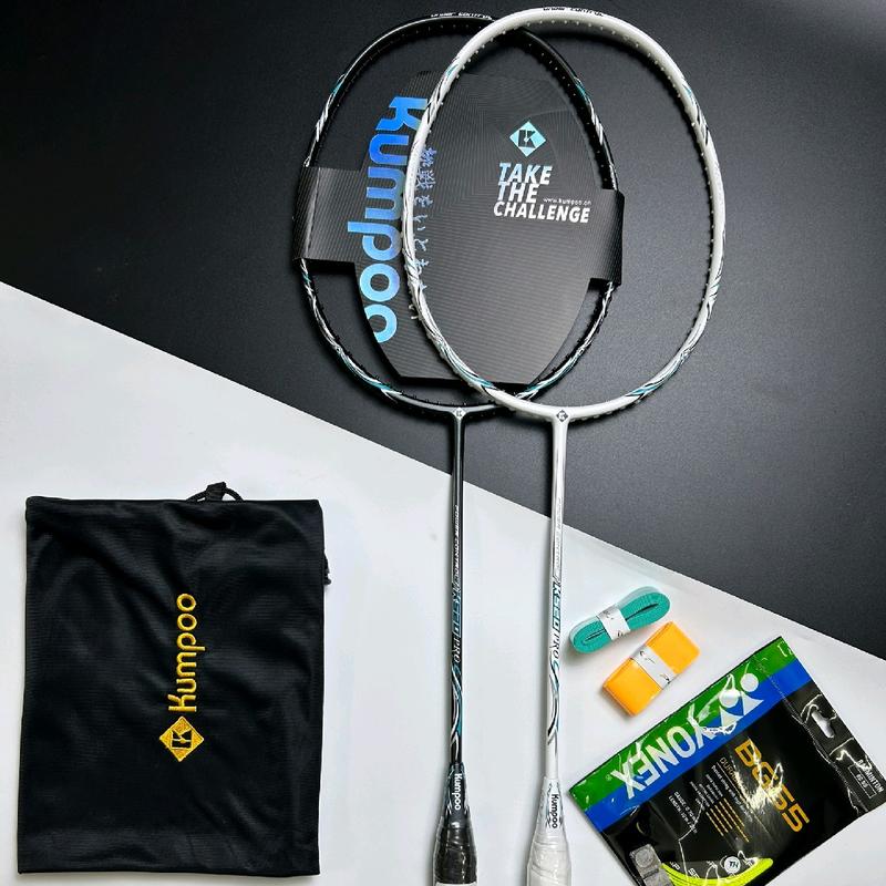 vợt cầu lông kumpoo power control k520 pro căng max 12.7kg,tặng cước căng sẵn 11.5kg, tặng quấn cán ,túi đựng vợt bảo hành 3 tháng Carbon Cán Vợt Sport