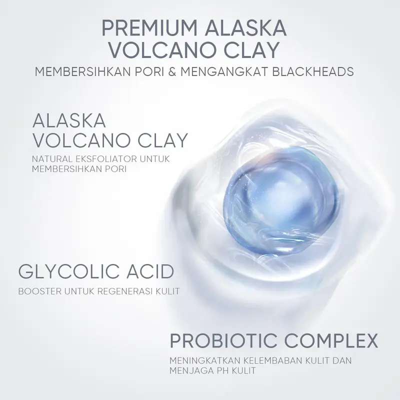 SKINTIFIC Alaska Volcano Pore Clay Stick 3