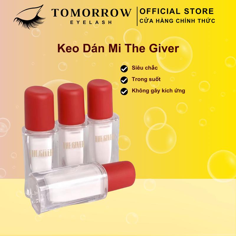 [Tomorrow] Keo Dán Mi The Giver & Nước Tẩy Trang Keo Mi Trong Suốt KHÔNG CAY MẮT Dung Tích 15ml