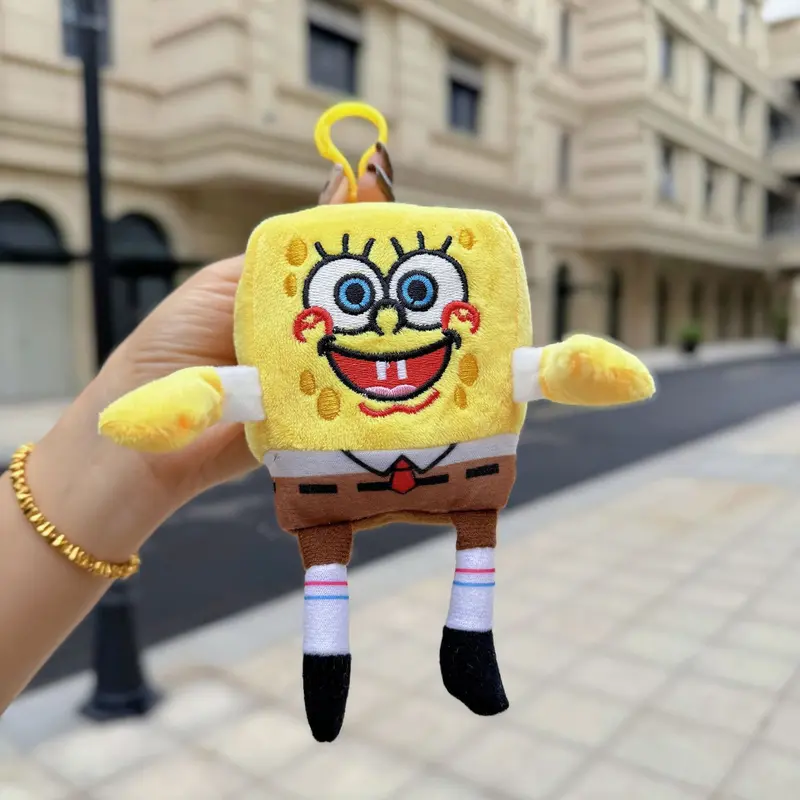 Búp Bê Mặt Dây Chuyền Nhồi Bông SpongeBob Pie Star, Thiết Kế Hoạt Hình Dễ Thương, Búp Bê Máy Cần Cẩu, Mặt Dây Chuyền Ba Lô, Móc Chìa Khóa Women Nữ 5