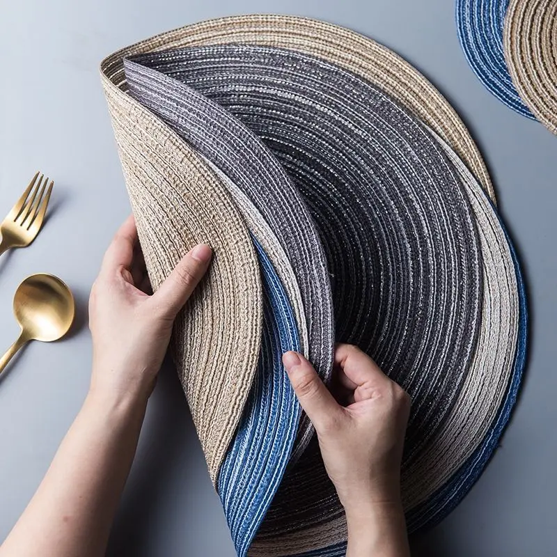 [ 37k Repeat Customer] Nordic Ins Style Dining Table Heat Insulation Mat Anti-Scald Mat Household Dish Plate Mat Pot Mat Bowl Mat Heat Resistant Tablecloth Mat